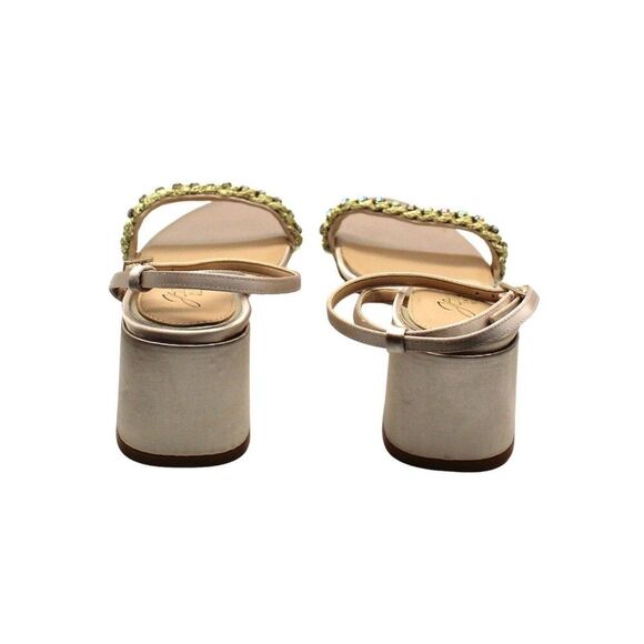 Jewel Badgley Mischka Women Tan Sandals - Picture 8 of 8
